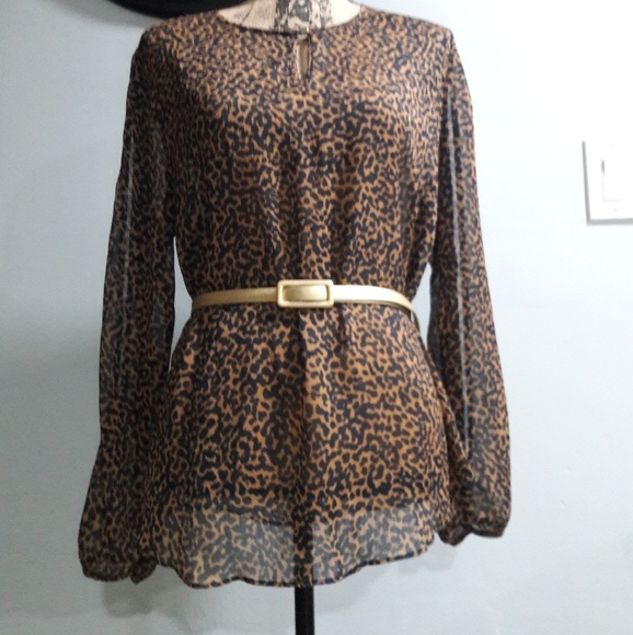 Banana Republic Cheetah Print Blouse - Picture 5 of 6